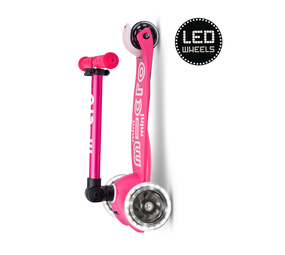 Micro Step Mini Deluxe inklapbaar LED Pink