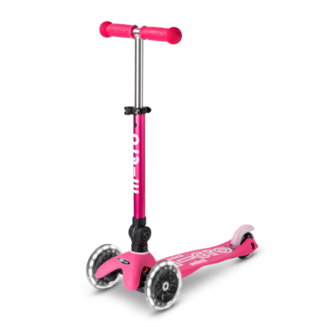 Micro Step Mini Deluxe inklapbaar LED Pink