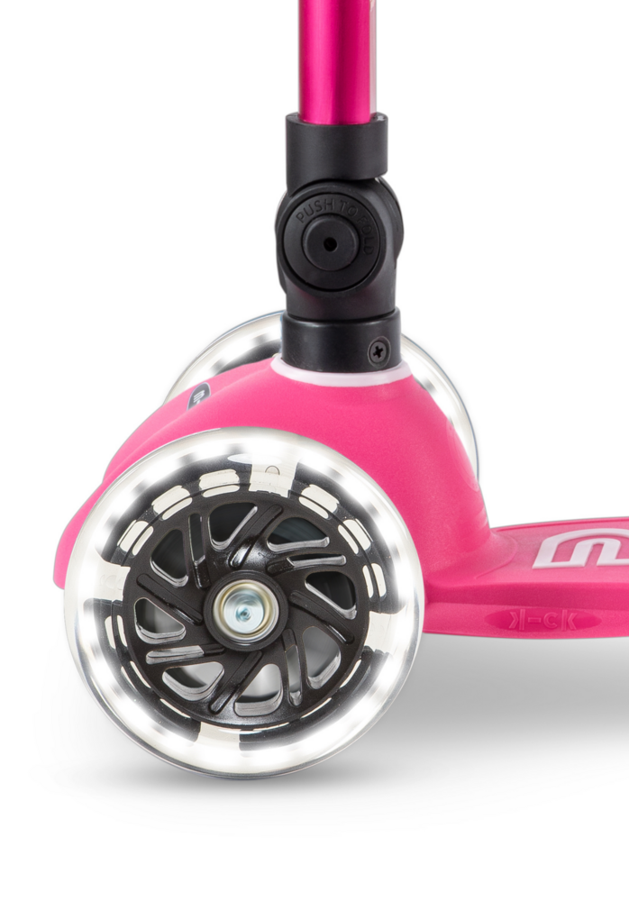 Micro Step Mini Deluxe inklapbaar LED Pink