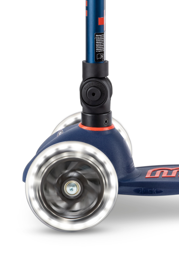 Micro Step Mini Deluxe inklapbaar LED Marineblauw