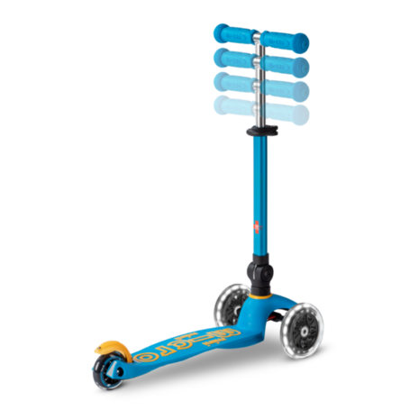 Micro Step Mini Deluxe inklapbaar LED Ocean Blue Micro Step Mini Deluxe inklapbaar LED Ocean Blue