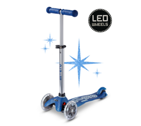 Micro Step Mini Deluxe Glitter LED Blauw