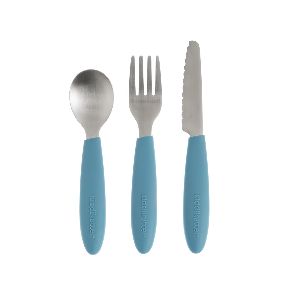 Kiddikutter Kinder Bestekset Sky Blue