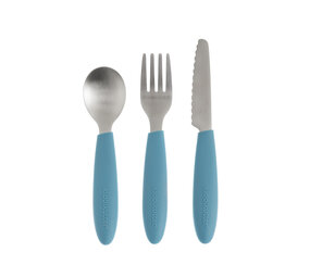 Kiddikutter Kinder Bestekset Sky Blue Kiddikutter Kinder Bestekset Sky Blue