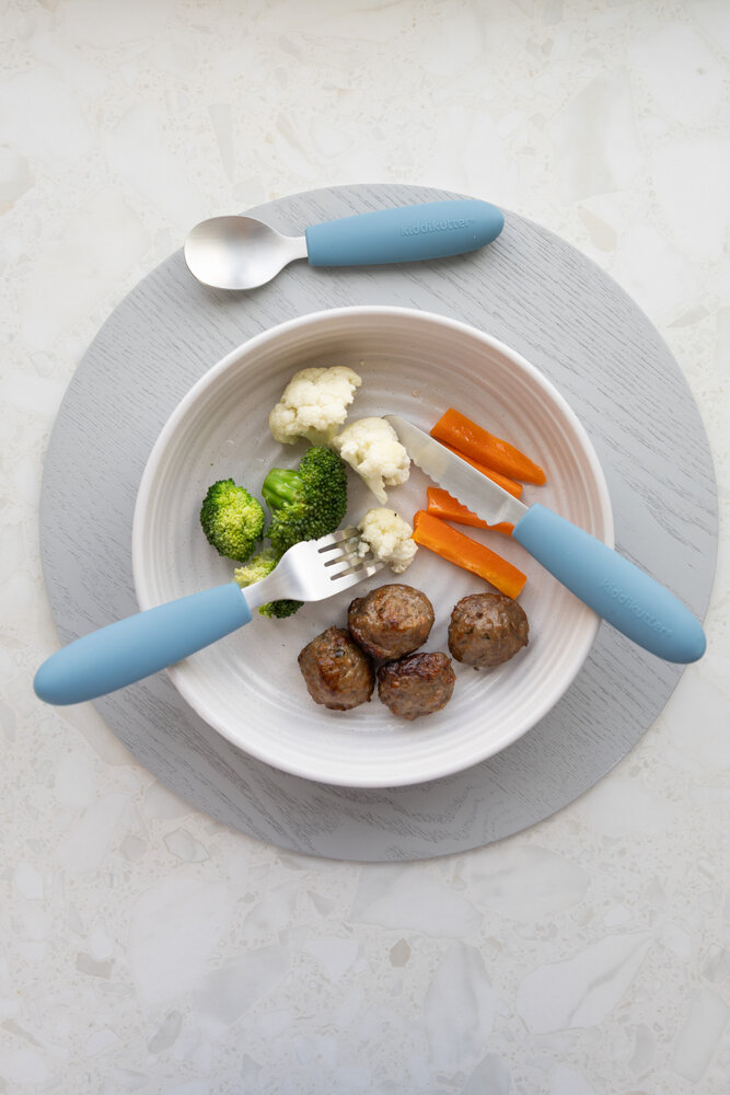 Kiddikutter Kinder Bestekset Sky Blue