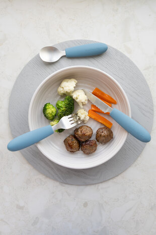 Kiddikutter Kinder Bestekset Sky Blue