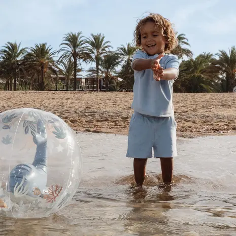 Little Dutch Shirt en Short Set Ocean World Blue