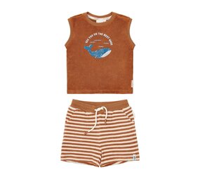 Little Dutch Singlet en Short Ocean World Brown