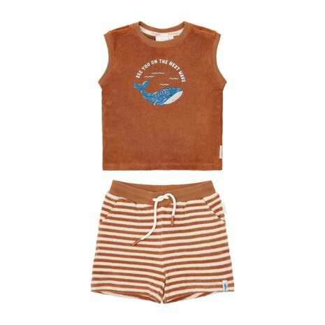Little Dutch Singlet en Short Ocean World Brown
