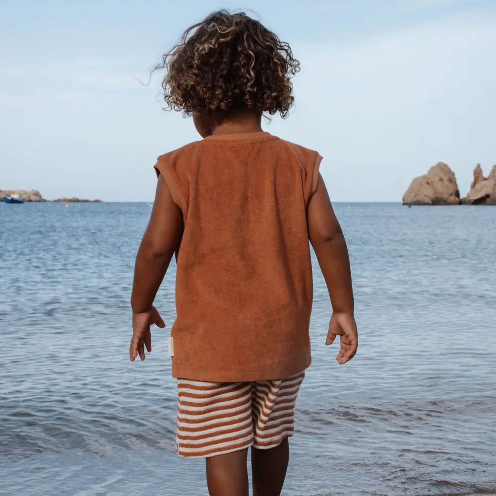 Little Dutch Singlet en Short Ocean World Brown