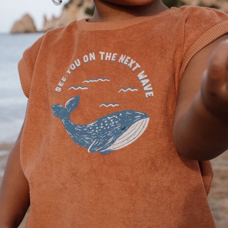 Little Dutch Singlet en Short Ocean World Brown