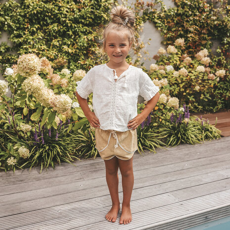 Your Wishes Blouse Summer Schiffly Antique White