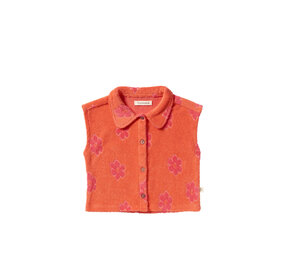Your Wishes Top Flower Terry Coral