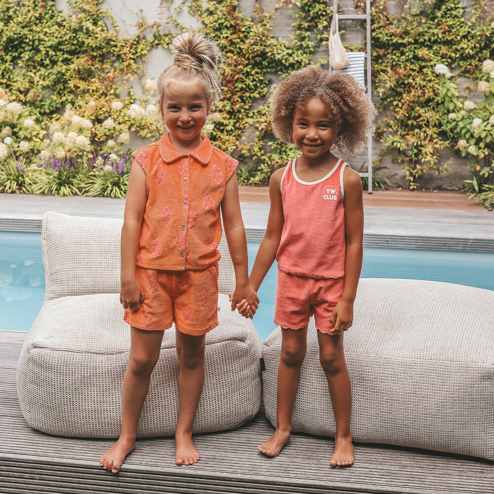 Your Wishes Short Flower Terry Coral