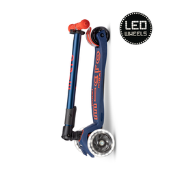 Micro Step Maxi Deluxe Inklapbaar LED Marineblauw