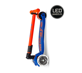 Micro Step Maxi Deluxe Inklapbaar LED Blauw Oranje Neon