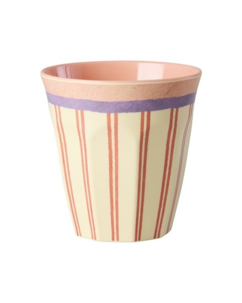 Rice Melamine Beker - Medium - Stripey Love Rice Melamine Beker - Medium - Stripey Love