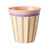 Rice Melamine Beker - Medium - Stripey Love Rice Melamine Beker - Medium - Stripey Love