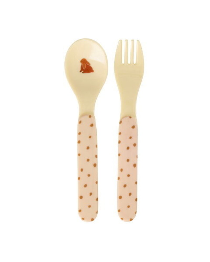 Rice Melamine Lepel en Vork - Fairytale Rice Melamine Lepel en Vork - Fairytale