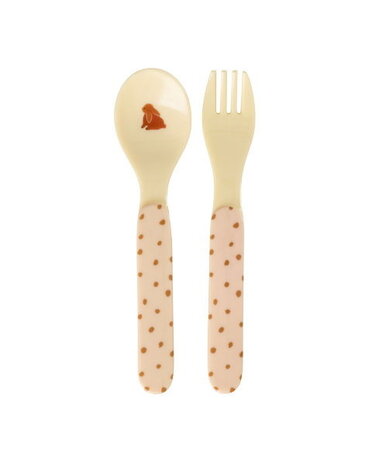 Rice Melamine Lepel en Vork - Fairytale Rice Melamine Lepel en Vork - Fairytale