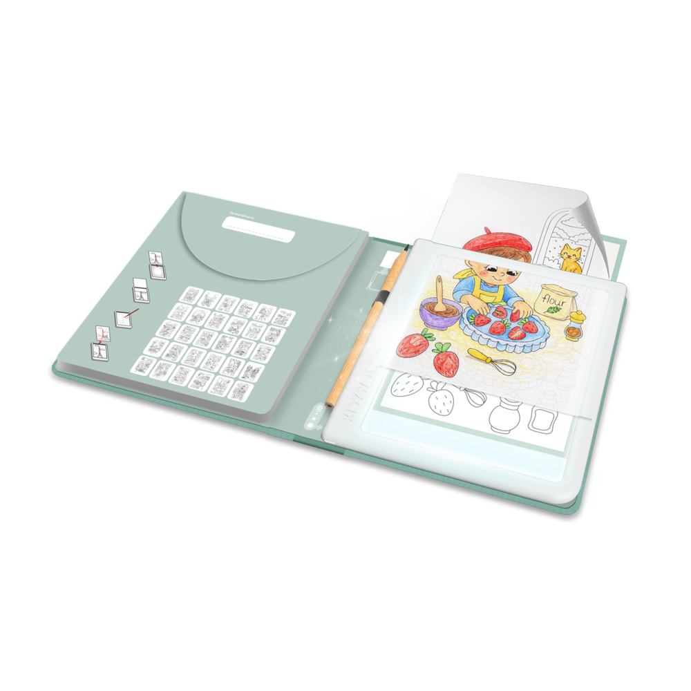 KidyWolf KIDYDRAW PAD Food Around The World