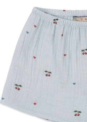 Konges Slojd Short Mini Coco Cherry Blue Coeur Konges Slojd Short Mini Coco Cherry Blue Coeur