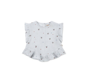 Konges Slojd Top Coco Cherry Blue Coeur Konges Slojd Top Coco Cherry Blue Coeur