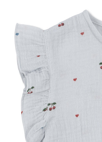 Konges Slojd Top Coco Cherry Blue Coeur
