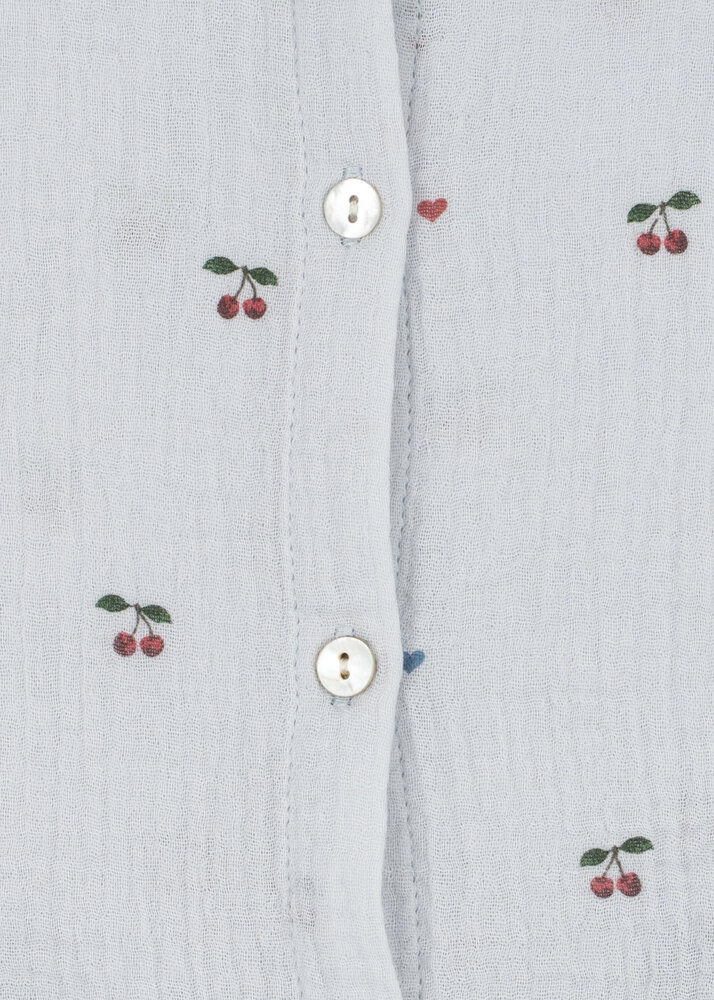 Konges Slojd Top Coco Cherry Blue Coeur