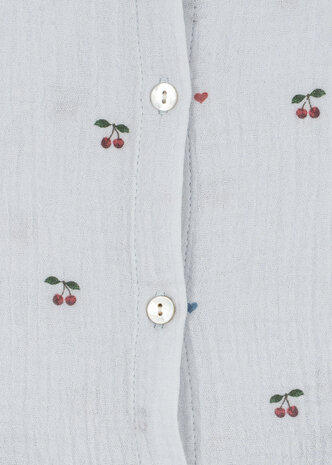 Konges Slojd Top Coco Cherry Blue Coeur