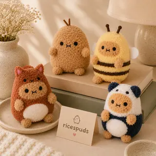 Ricespuds, cosy companions van Noodoll