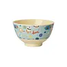Rice Melamine Kom - Small - Dogs in Space Rice Melamine Kom - Small - Dogs in Space