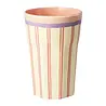Rice Melamine Beker - Large - Stripey Love Rice Melamine Beker - Large - Stripey Love
