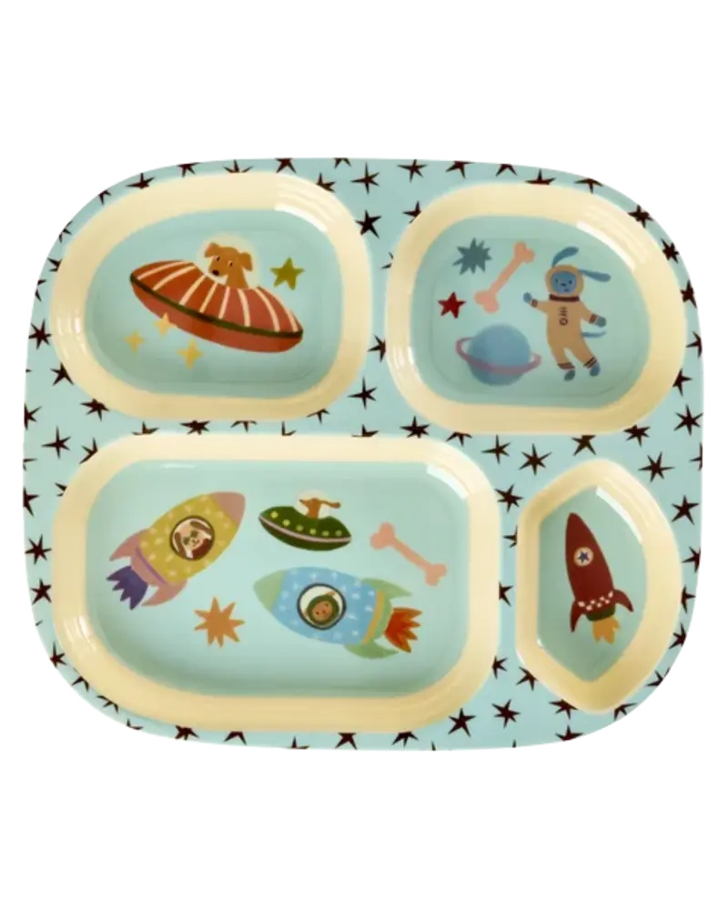 Rice Melamine Vakjesbord - Dogs in Space