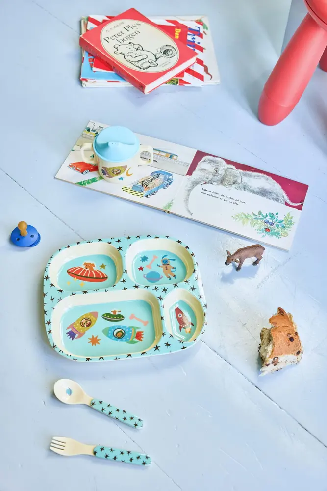 Rice Melamine Vakjesbord - Dogs in Space