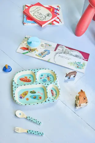 Rice Melamine Vakjesbord - Dogs in Space
