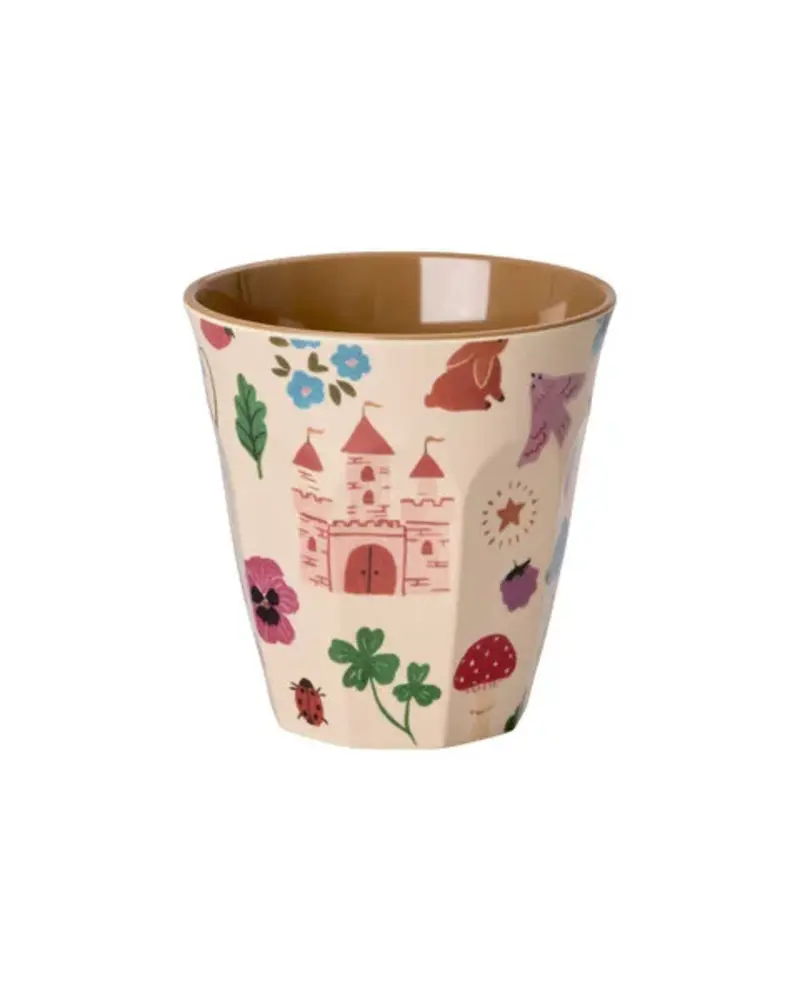 Rice Melamine Cup with Fairytale Print – Medium - 250 ml