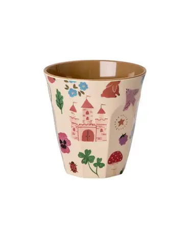 Rice Melamine Cup with Fairytale Print – Medium - 250 ml