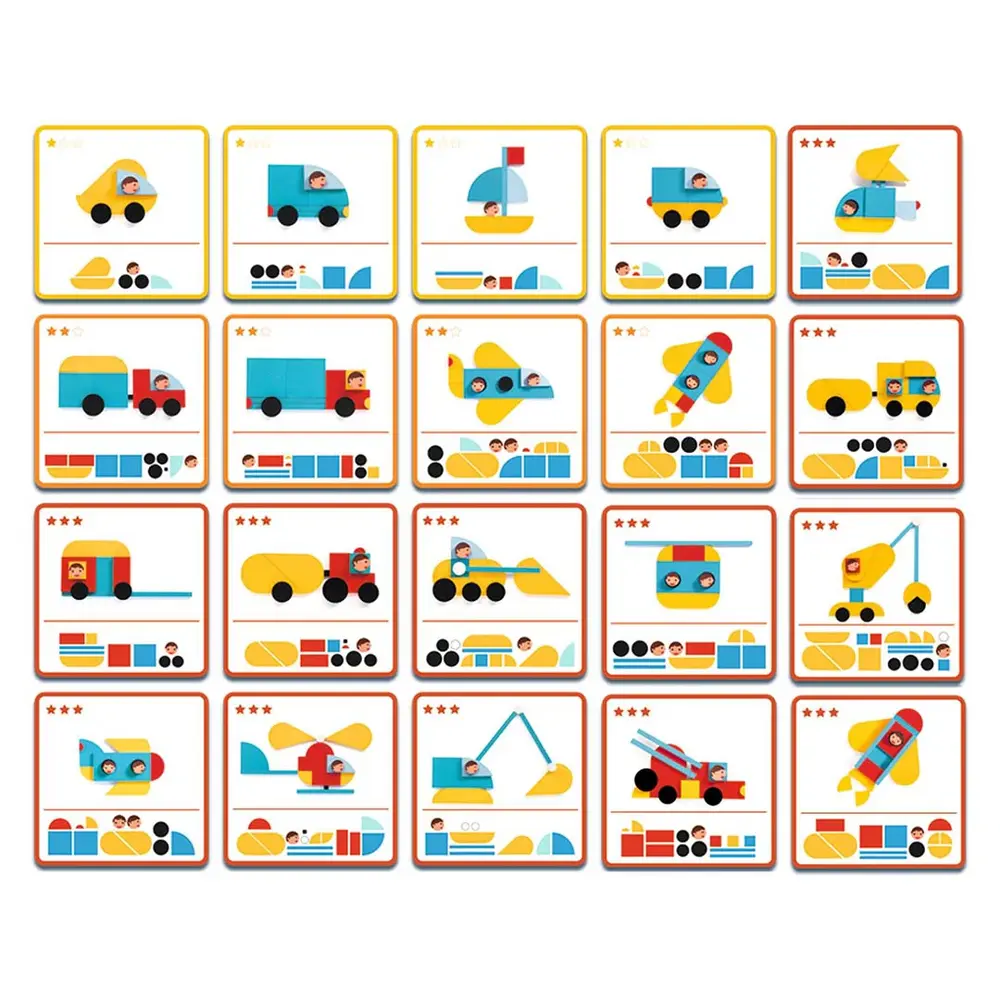 Djeco Ze Geo Vroom Blocks Djeco Ze Geo Vroom Blocks