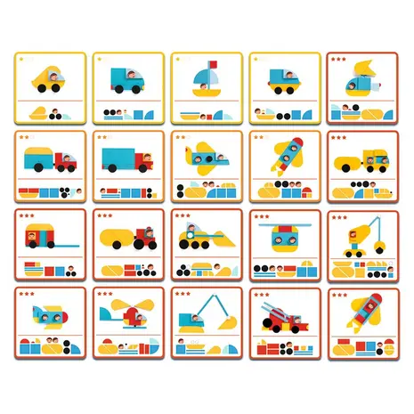 Djeco Ze Geo Vroom Blocks Djeco Ze Geo Vroom Blocks