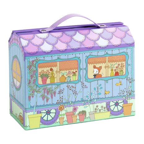 Djeco Tinyly draagbaar poppenhuis Bluchka & Indie