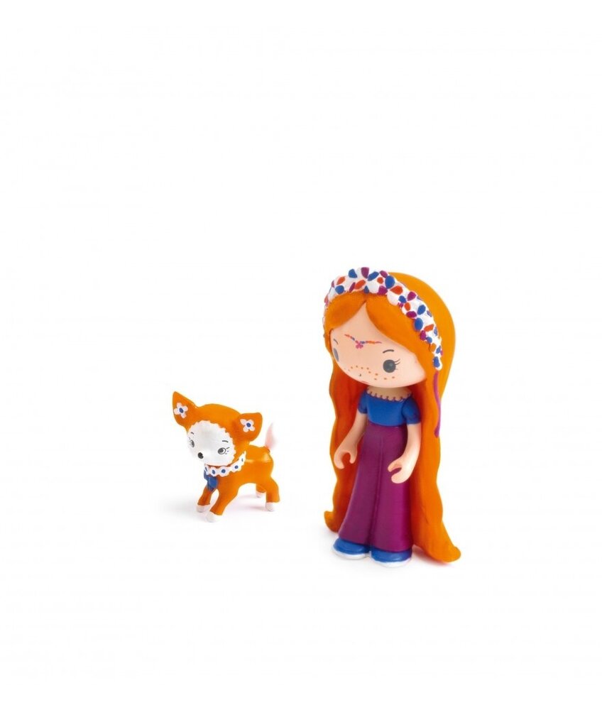 Djeco Tinyly draagbaar poppenhuis Bluchka & Indie