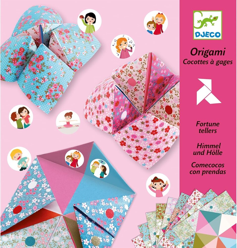 Djeco Origami Papieren Happertjes - Bloemen