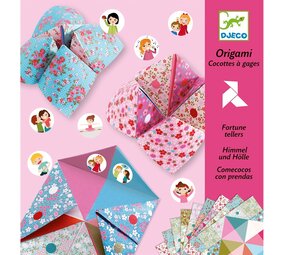 Djeco Origami Papieren Happertjes - Bloemen Djeco Origami Papieren Happertjes - Bloemen