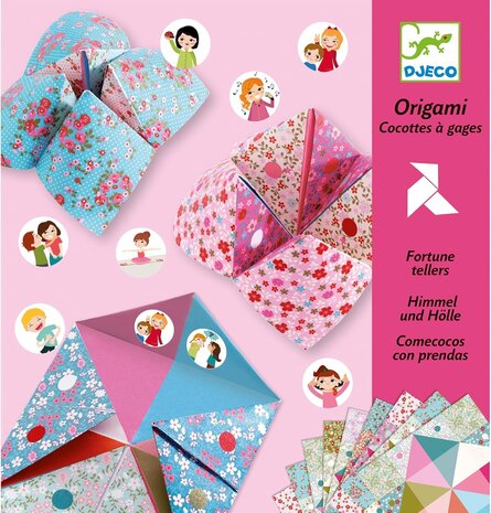 Djeco Origami Papieren Happertjes - Bloemen