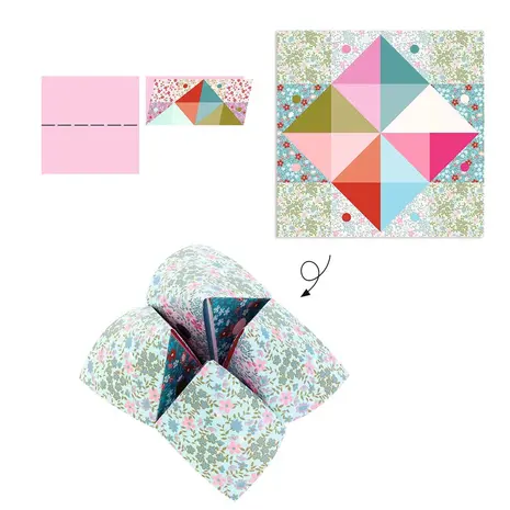Djeco Origami Papieren Happertjes - Bloemen