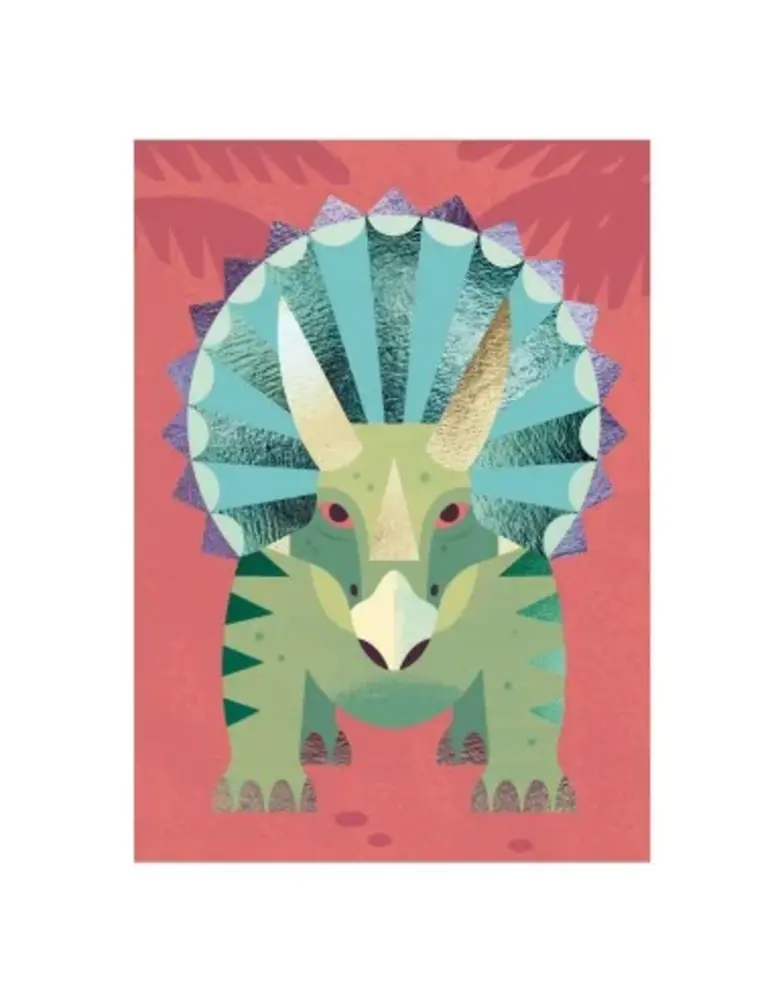 Djeco Schilderijtje Metallic | Dinosaurussen