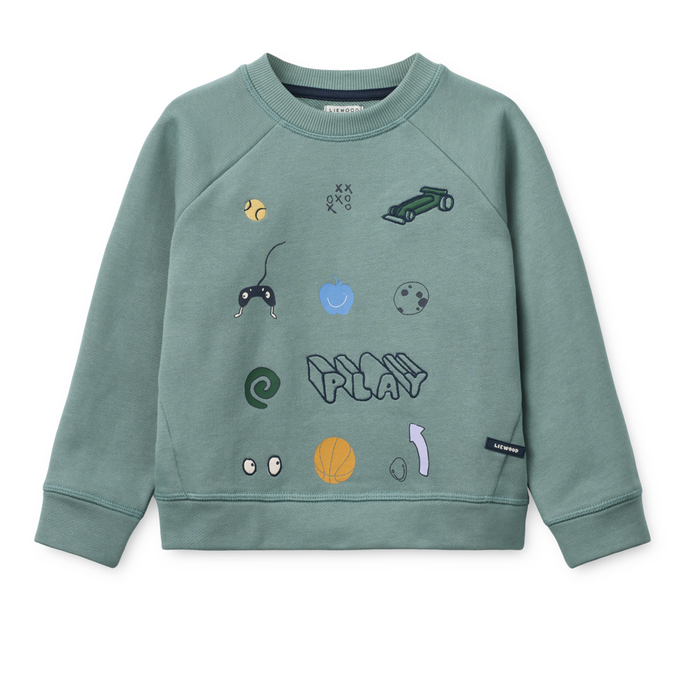 Liewood Sweatshirt Orson Play Dusty Peppermint Liewood Sweatshirt Orson Play Dusty Peppermint