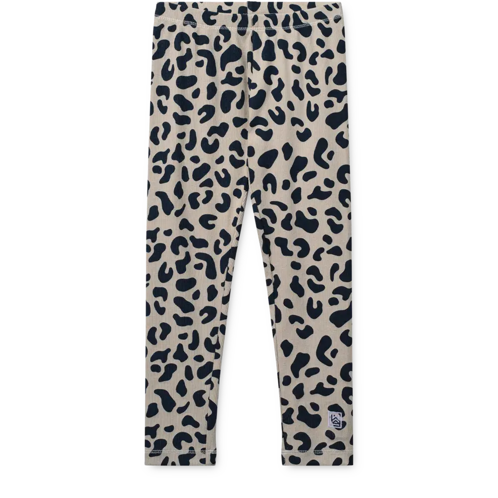 Liewood Legging Marien Rib Leo Mist Liewood Legging Marien Rib Leo Mist
