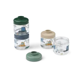 Liewood Food Tritan Box Dominique 100 ml Cars Sandy 4-pack